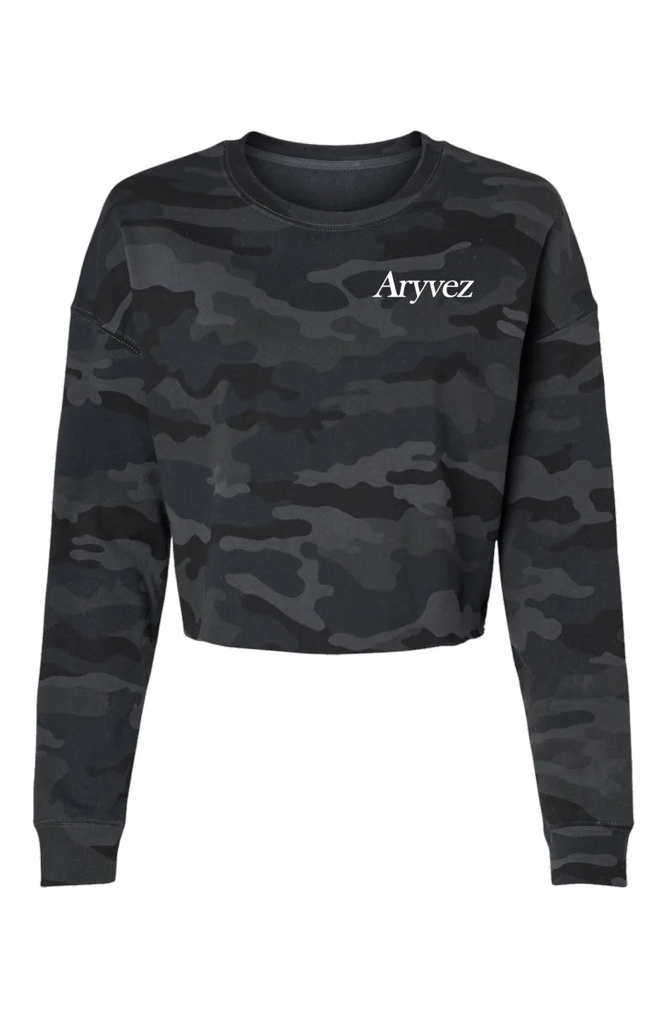 Lightweight Camo Cropped Crew