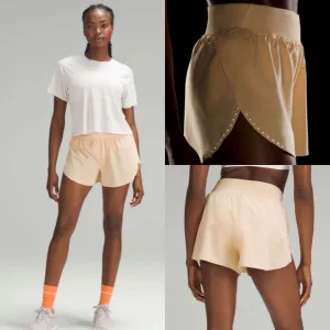 Lululemon Fast and Free Reflective High-Rise Classic-Fit Short 3&quot;!Summer Glow