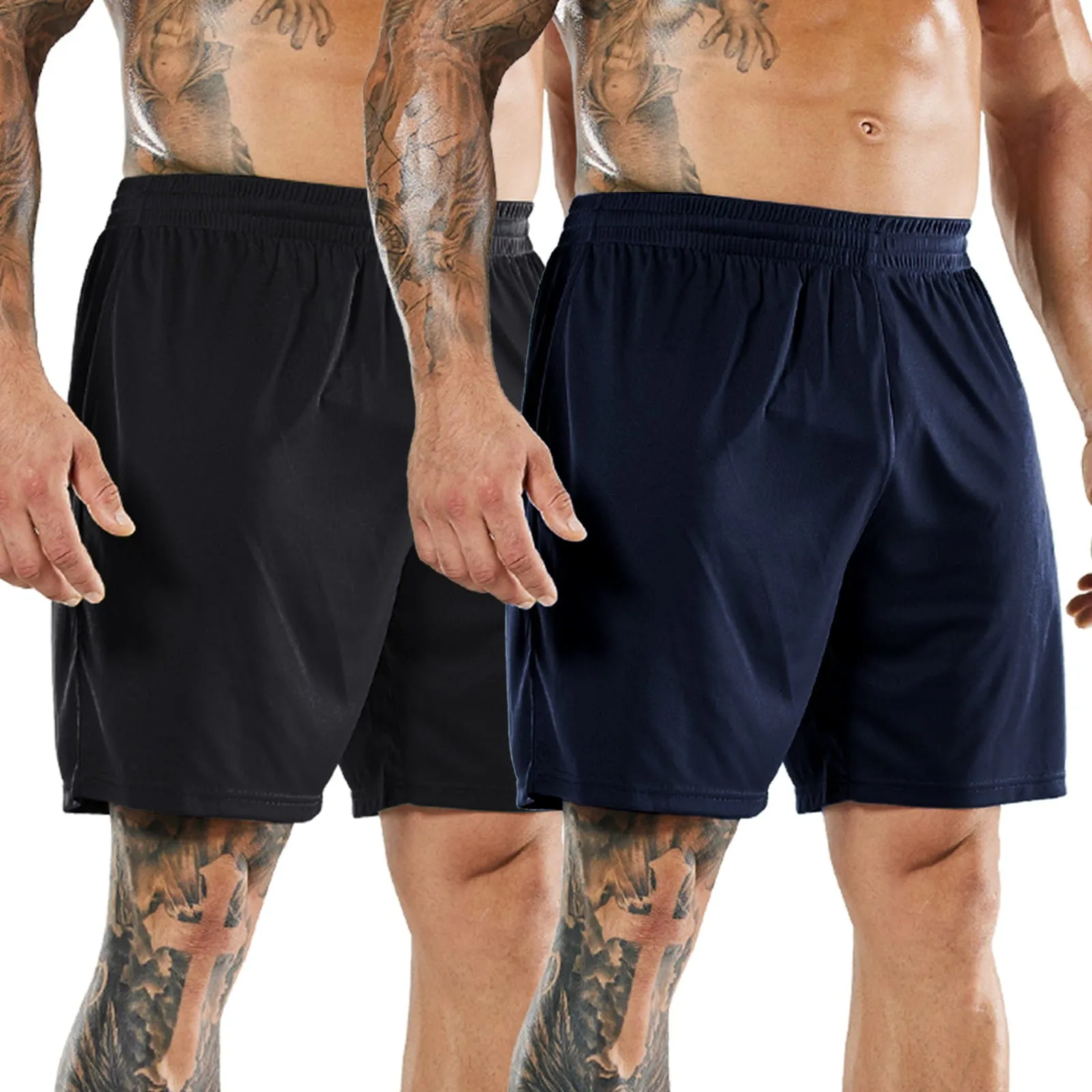 Men's Quick-Dry Athletic Running Shorts without Pockets