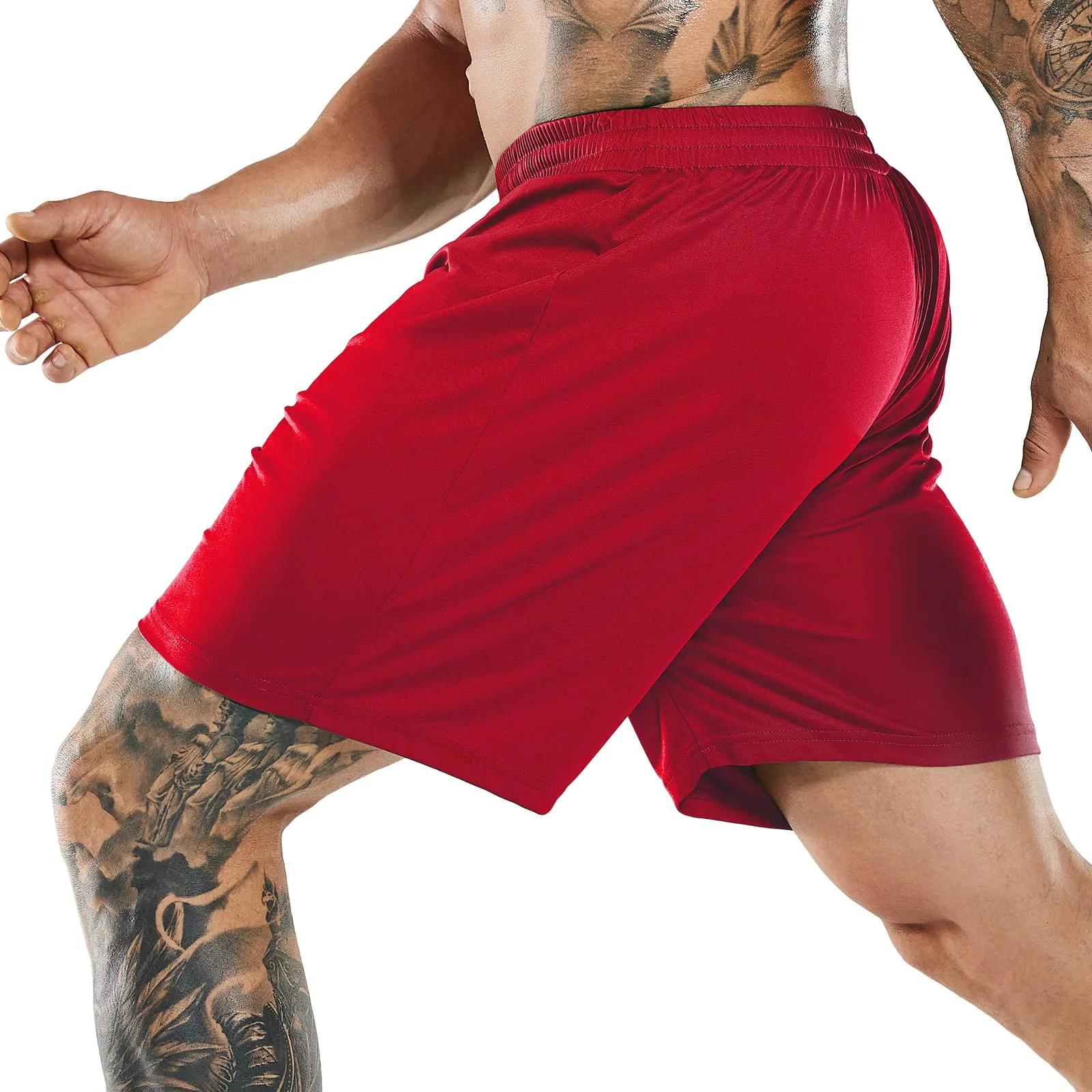 Men's Quick-Dry Athletic Running Shorts without Pockets
