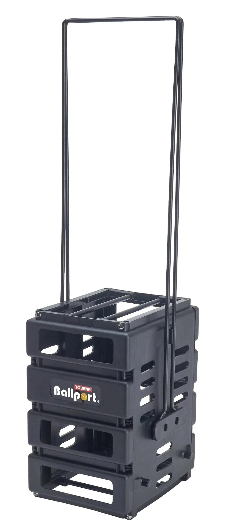Mini Ballport Tennis Ball Pick up Hopper - Holds 36 Balls - Black
