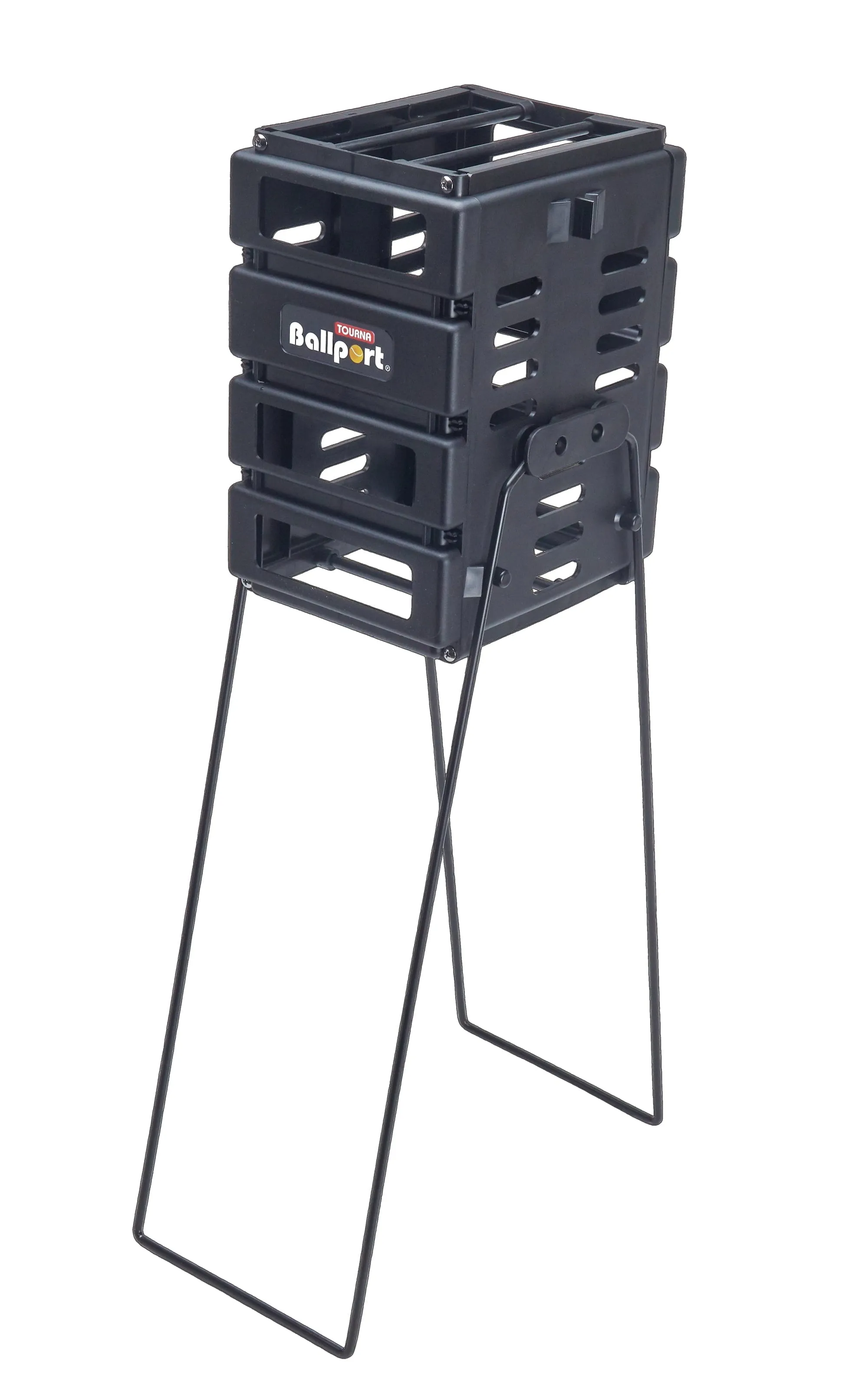 Mini Ballport Tennis Ball Pick up Hopper - Holds 36 Balls - Black