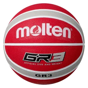 Molten BGR3 Basketball (Red/Silver) (Size 3)