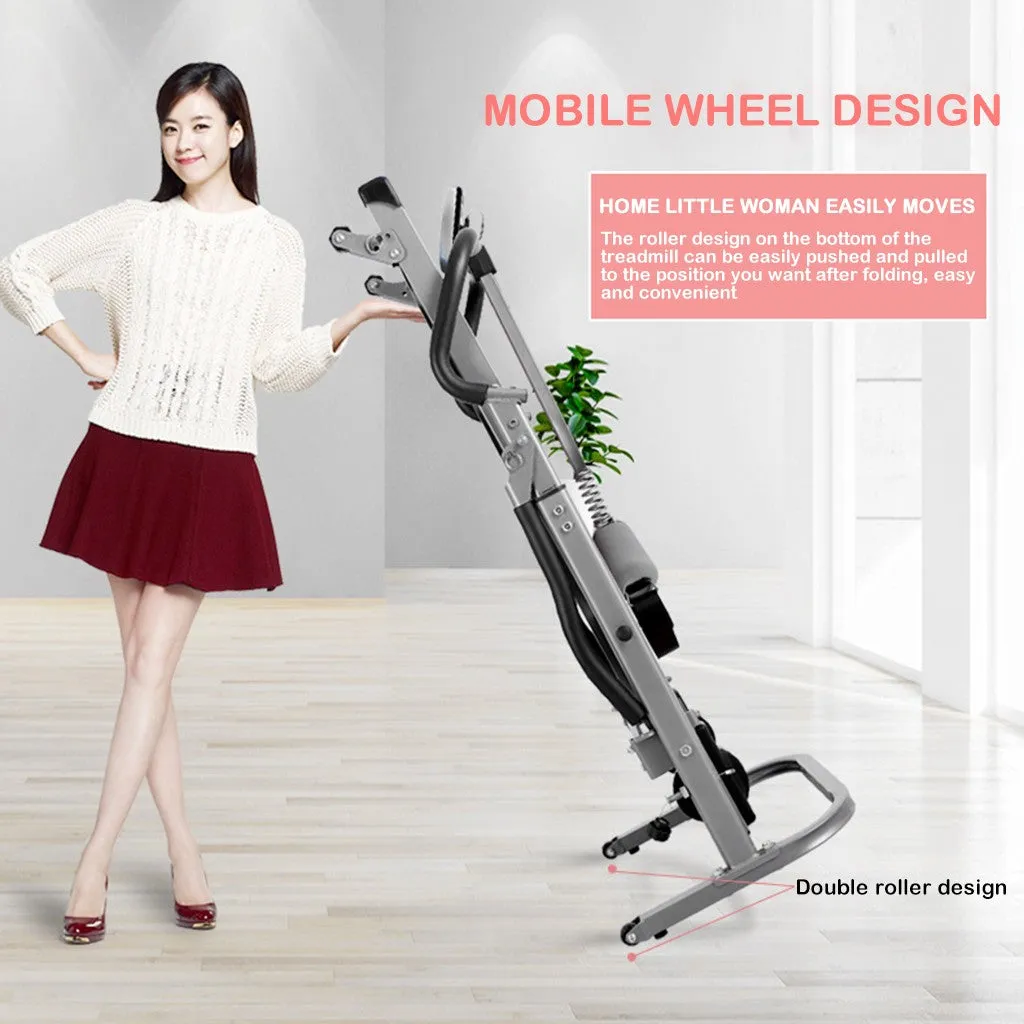Multifunctional Long And Widened Version Of Shock-absorbing Mechanical Treadmill