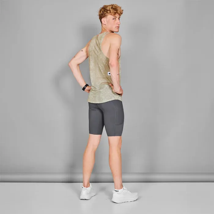 Paisley Combat Singlet | Beige Paisley