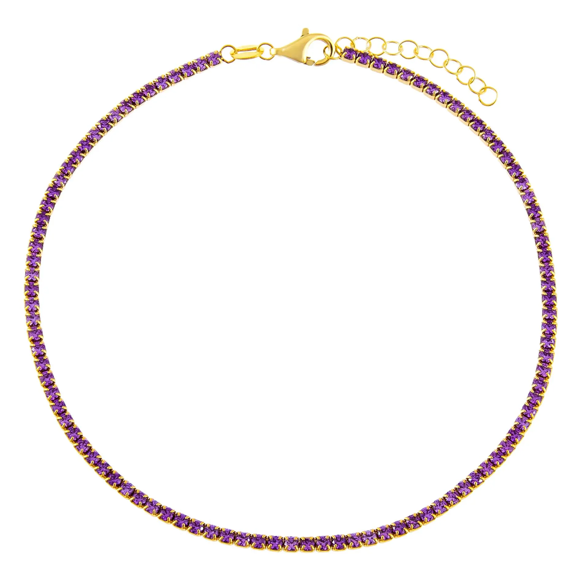 Pastel Colored Thin Tennis Anklet