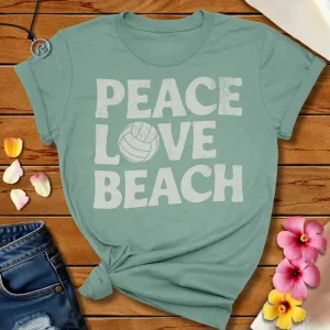 Peace Love Beach Volleyball Tee