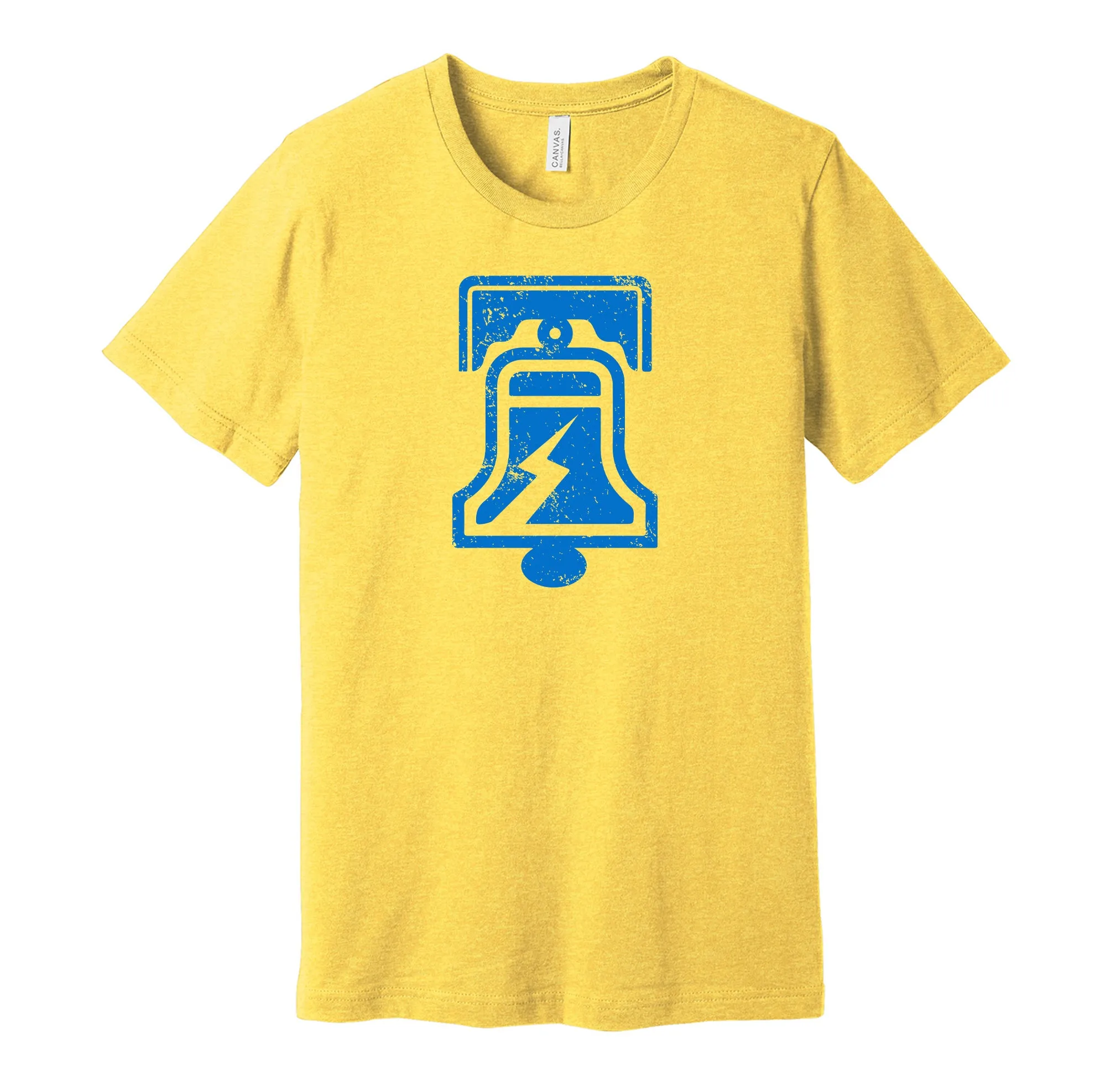 Philadelphia Bell Distressed Logo Shirt - Defunct Football Team - Celebrate Pennsylvania Heritage and History - Hyper Than Hype
