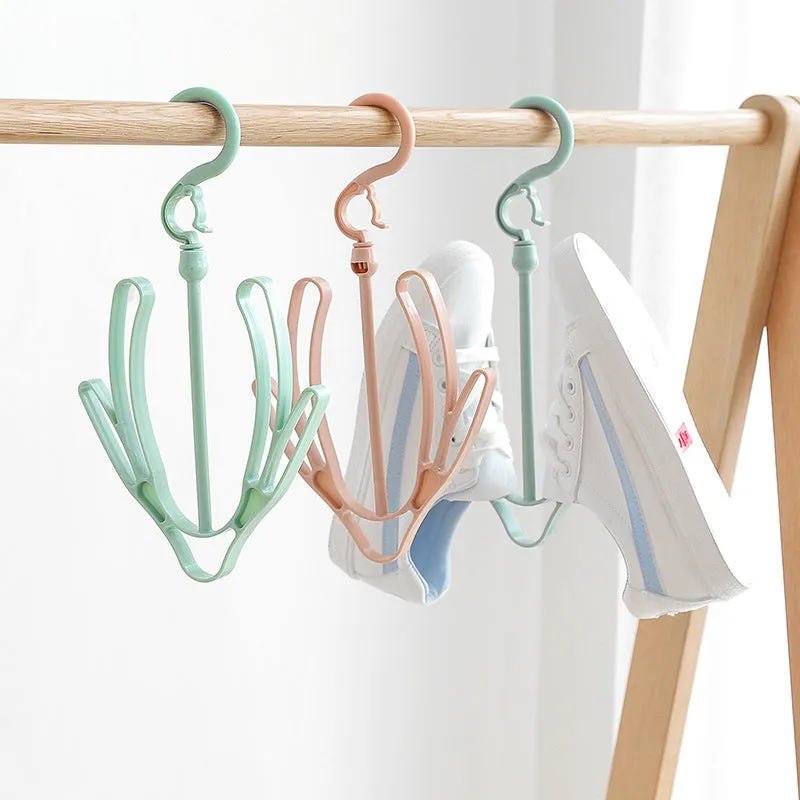 Plain windproof shoe drying rack