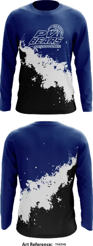 Pleasant valley boys basketball -TxZzHS Core Men's LS Performance Tee - 0
