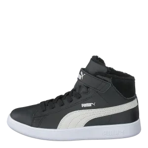 Puma Smash V2 Mid L Fur V Ps Puma Black-puma White