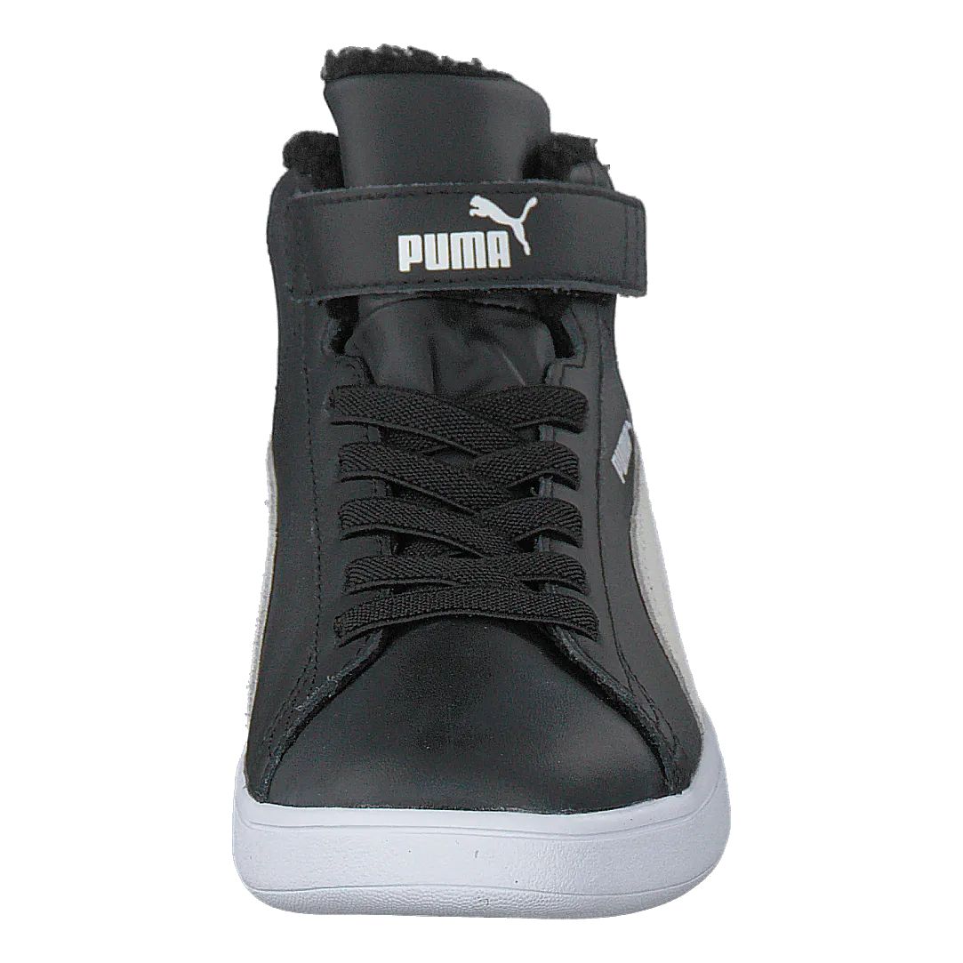 Puma Smash V2 Mid L Fur V Ps Puma Black-puma White
