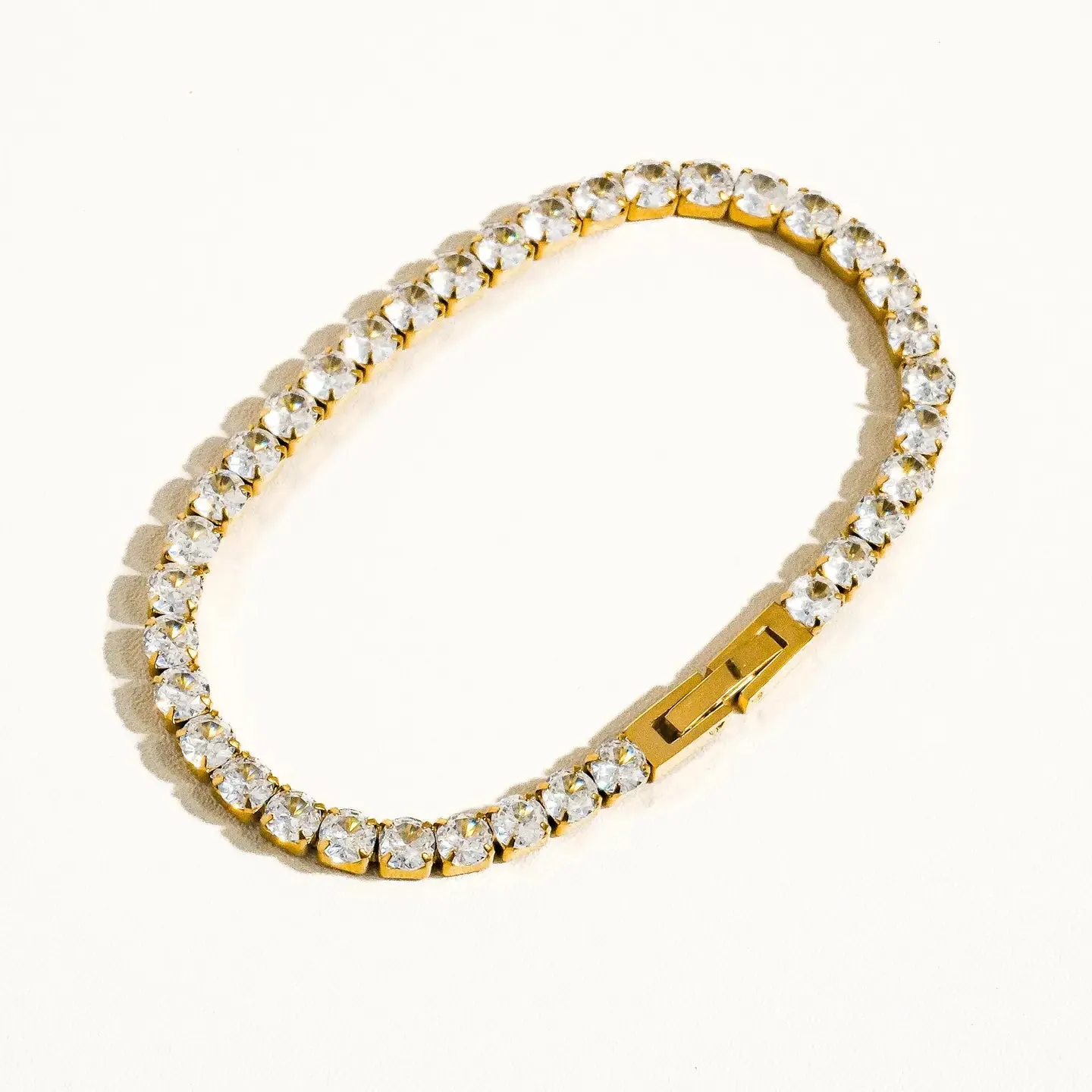 Rene Rhinestone Tennis Bracelet