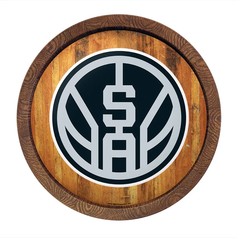 San Antonio Spurs: Logo - "Faux" Barrel Top Sign