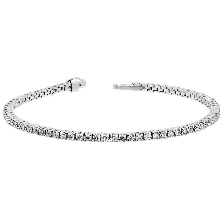 Sidalo Bracelet Tennis Gold White 18kt Diamonds 5,98ct Color G Puree G VS M-4406
