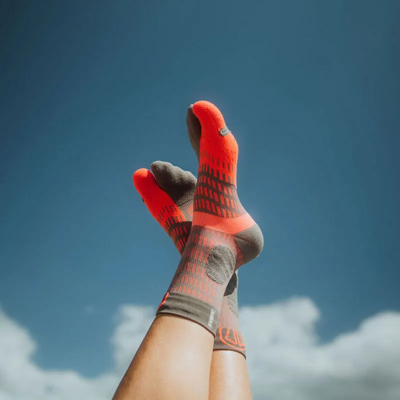 Sidas T-Free Trail Orange & Grey Trail Running Toe Socks