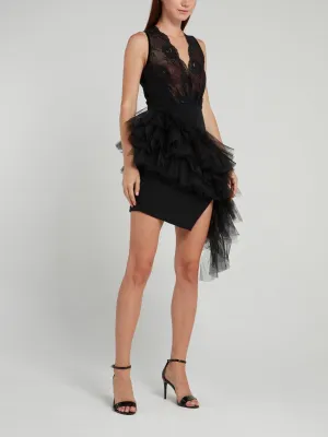 Smokie Asymmetric Mini Dress