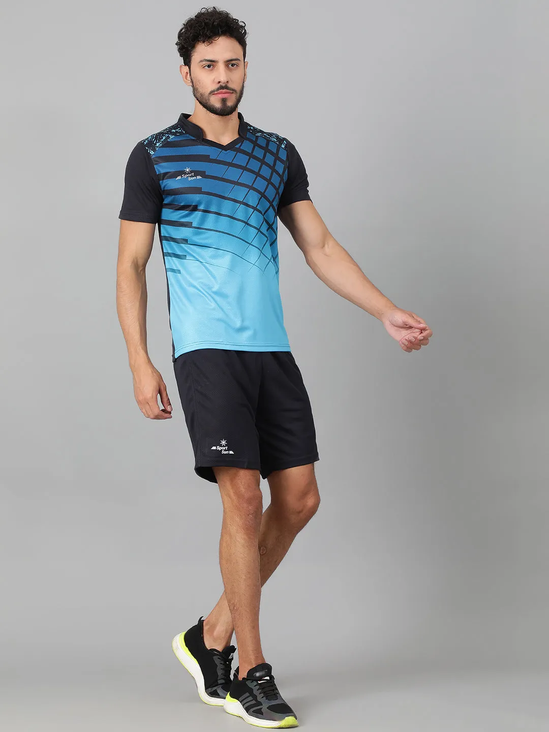 Sports Navy Blue Football Kit For Men