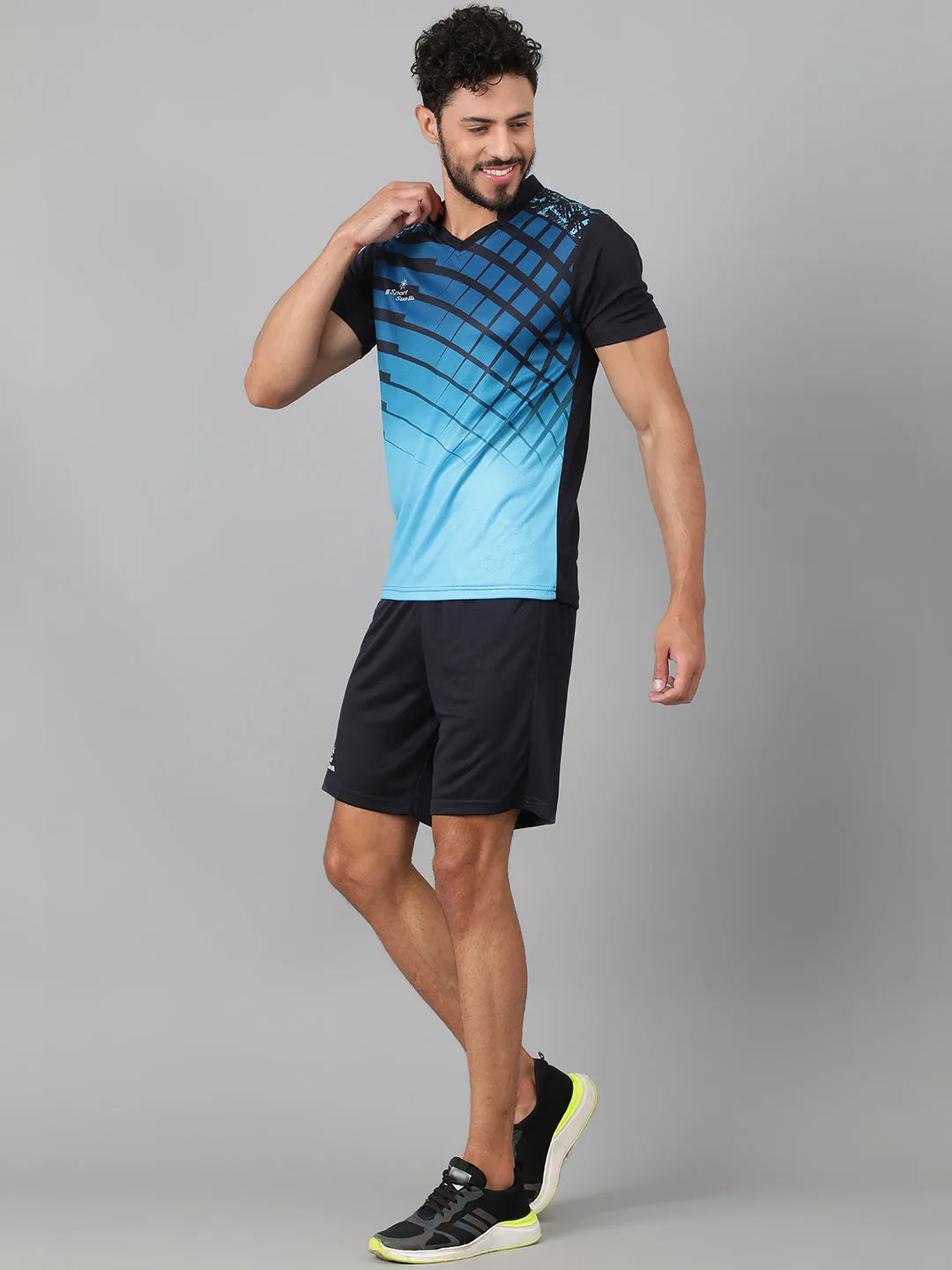 Sports Navy Blue Football Kit For Men
