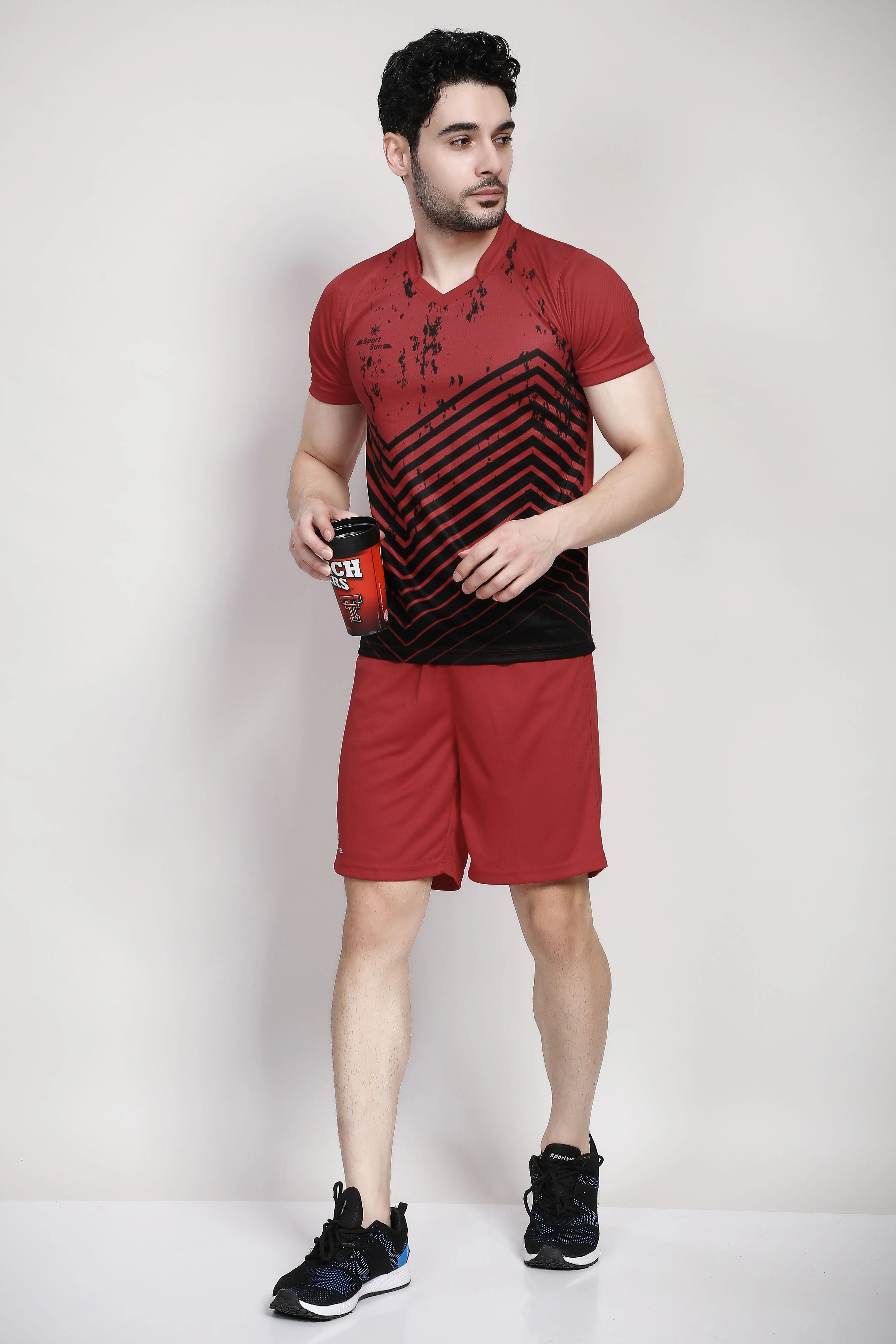 Sports Red Football Kit For Men