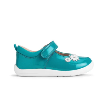 Start Rite Fairy Tale Teal Glitter Patent Rip Tape First Walkers Shoe