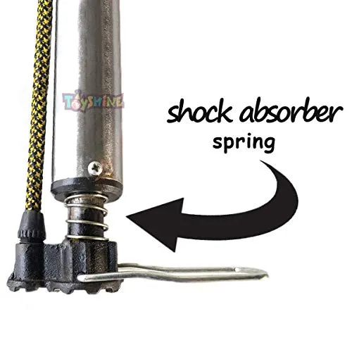 Toyshine High Pressure Portable Multipurpose Bicycle Steel Air Pump, Mix Color (SSTP)