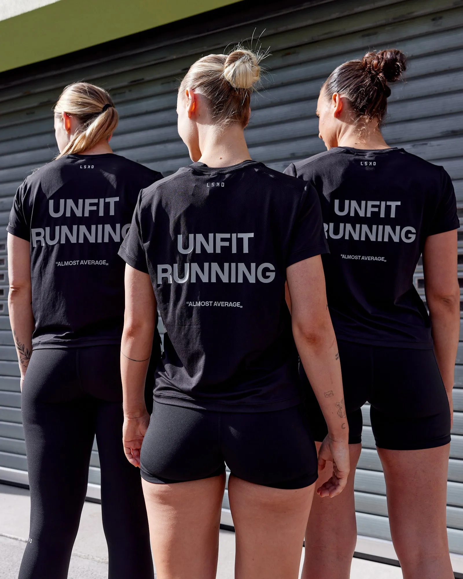 Unfit Pace Running Tee - Black-Reflective