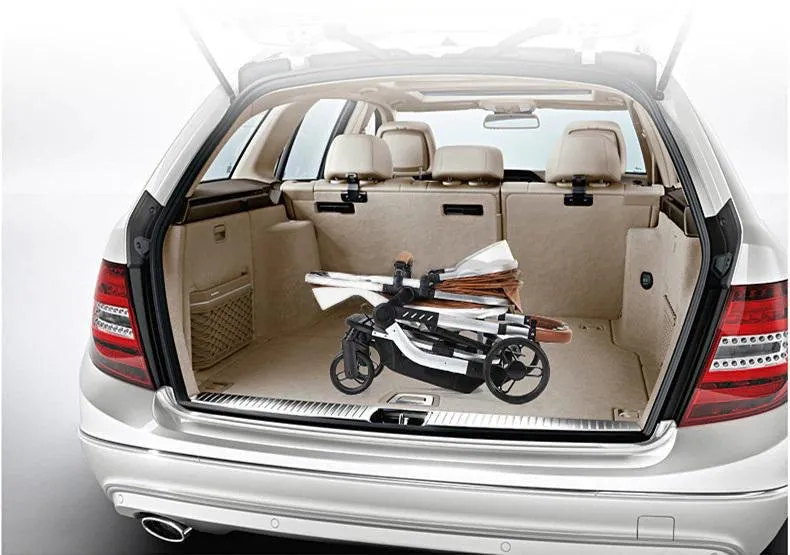 White Upgraded Luxury 3-in-1 Baby Stroller & Car Seat