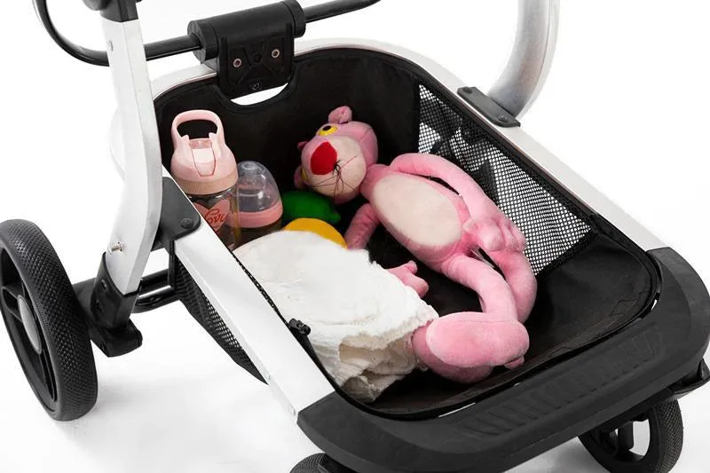 White Upgraded Luxury 3-in-1 Baby Stroller & Car Seat